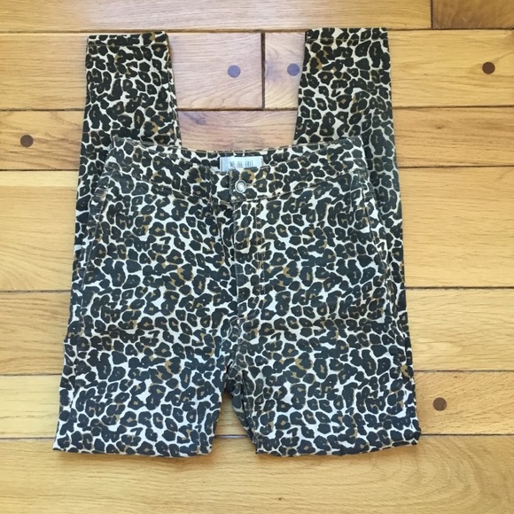Free People We The Free High Rise Leopard Print Skinny Jeans - Picture 13 of 13